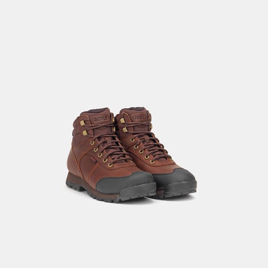 Aigle The Anti-theft Tote Bag Work Shoes Men Brown ZA-67380